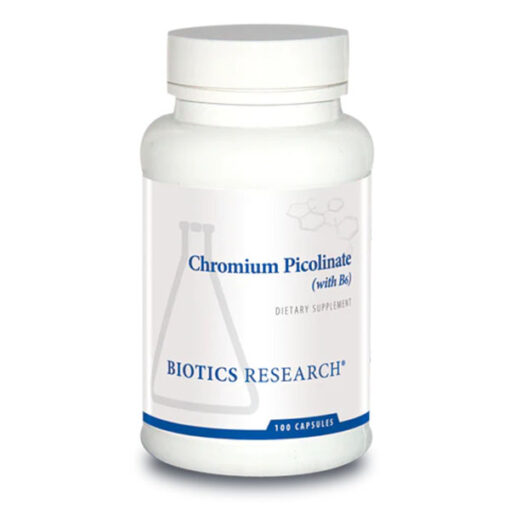 CHROMIUM PICOLINATE (with Vitamin B6)  -  100 Capsules