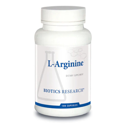 L-ARGININE CAPSULES (Free Form Amino Acid-Increases Circulation)  -  100 Capsules